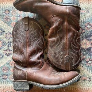 Double H Rich Brown Leather Boot
